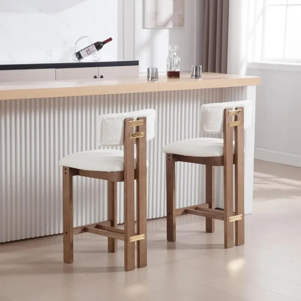 HomeFirst Farmhouse Armless Kitchen Bar Stools