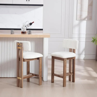 HomeFirst Farmhouse Armless Kitchen Bar Stools