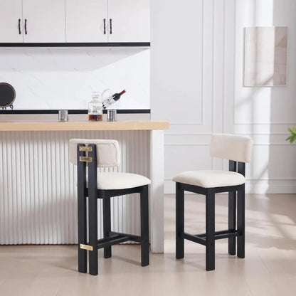 HomeFirst Farmhouse Armless Kitchen Bar Stools