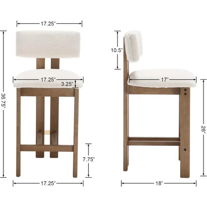 HomeFirst Farmhouse Armless Kitchen Bar Stools