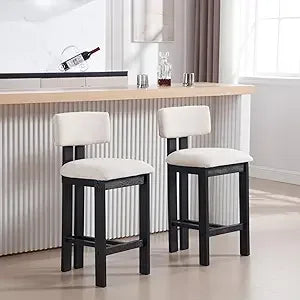 HomeFirst Farmhouse Armless Kitchen Bar Stools